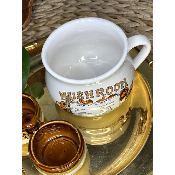 Vintage Dat'l Do-It Mushroom Soup Recipe Soup Mug 1970s - Picture 6 of 8